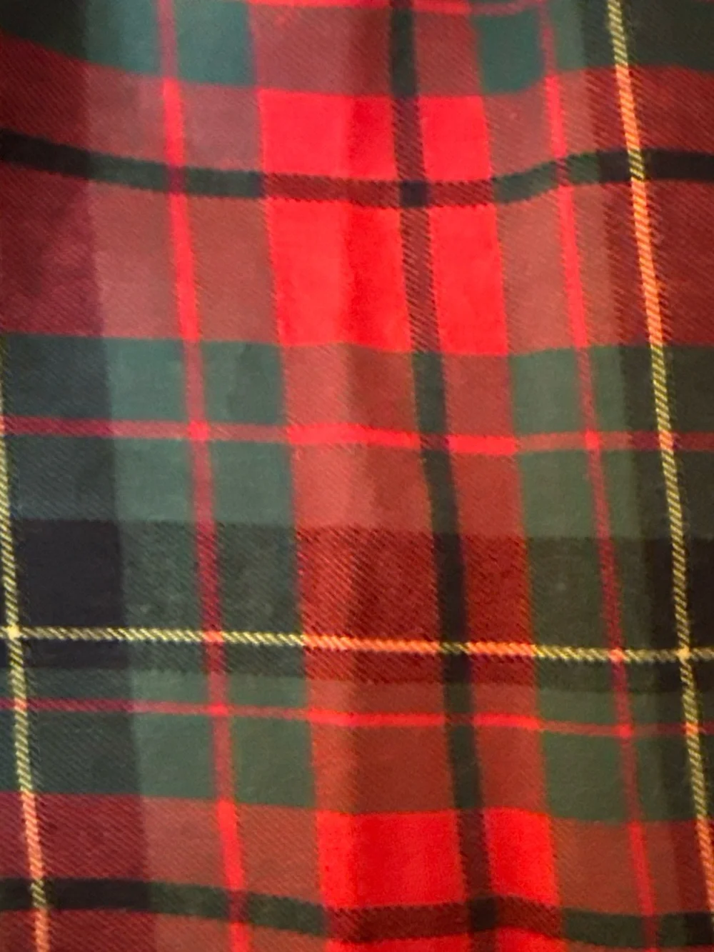 90s Talbots cotton plaid midi skirt